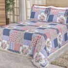 Colcha Belline Tecido Sarja Com Franja Casal Queen 03 Peças -