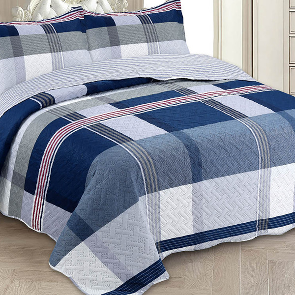 Colcha Bouti - Solteiro - Dupla Face - C/ Porta Travesseiros