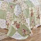 Colcha Boutty Casal King 3 Peças Dupla Face -  Verde - 100% P