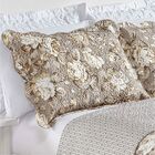 Colcha Boutty Casal Queen 3 Peças Dupla Face -  Cáqui - 100%