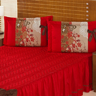 Colcha Bruna Casal Casa Dona 3 Pecas Vermelho