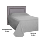 Colcha Cama De Solteiro Padrão Piquet Cobre Leito 1,40x2,20m