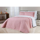 Colcha Cama Super King Rosa 200 Fios 100% Algodão 3 Peças 3,1