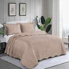 Colcha Camesa Liora Casal 03 Peças Nude