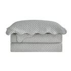 Colcha Camesa Liora King 03 Peças Cinza