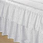 Colcha Casa Show Lese Casal King Com Babado Duplo 07 Peças -