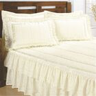 Colcha Casa Show Lese Casal King Com Babado Duplo 07 Peças -