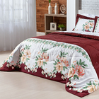 Colcha Casal 200 Fios Percal Peletizado Com Porta Travesseiro