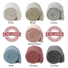 Colcha Casal Cobre Leito Buddemeyer 2,30m X 2,50m Cinza