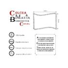 Colcha Casal Cobre Leito Buddemeyer 2,30m X 2,50m Crua