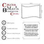 Colcha Casal Cobre Leito Buddemeyer 2,30m X 2,50m Manta Pesei