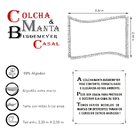 Colcha Casal Cobre Leito Buddemeyer 2,30m X 2,50m Manta Pesei