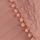 Colcha Casal Cobre Leito Pompom 220x240 3 Pç Camesa Cor Rose