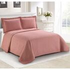 Colcha Casal Cobre Leito Pompom 220x240 3 Pç Camesa Cor Rose