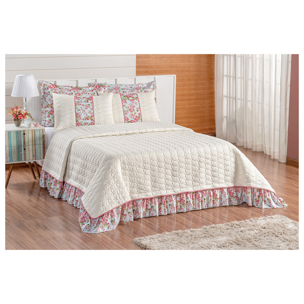 Colcha Casal Florença 5 Peças Sulamita