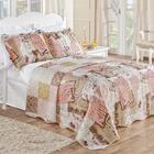 Colcha Casal Padrão Bouti 3 Peças Rosê