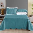 Colcha Casal Padrão Bouti Domo Dupla Face 3 Peças - Petroleo