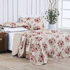 Colcha Casal Padrão Bouti Sorelle Dupla Face Estampada 3 Peça