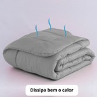 Colcha Casal Verão 5 Peças Casa Dona [cor: Cinza]