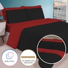 Colcha Casal Verão 5 Peças Casa Dona [cor: Preto E Vermelho]