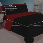 Colcha Casal Verão 5 Peças Casa Dona [cor: Preto E Vermelho]