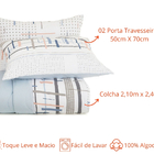 Colcha Cobre Leito Altenburg Casal 3 Peças Malha 100% Algodão