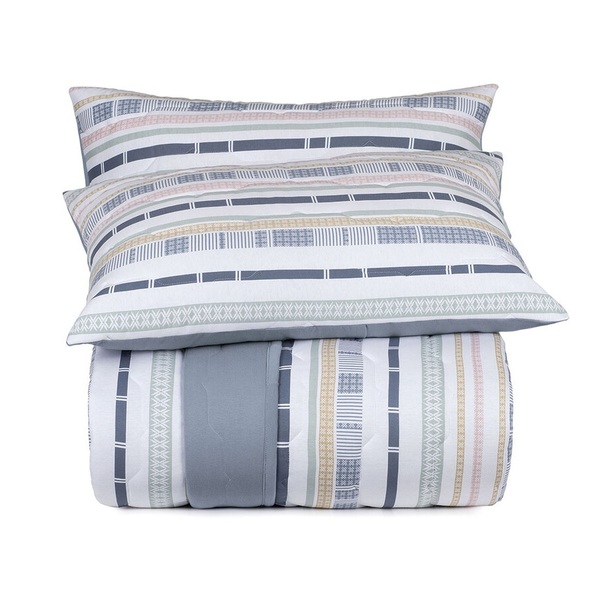 Colcha Cobre Leito Altenburg King 3 Peças Malha 100% Algodão