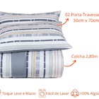 Colcha Cobre Leito Altenburg King 3 Peças Malha 100% Algodão