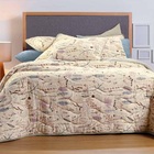 Colcha Cobre Leito Altenburg Queen 3 Peças Malha 100% Algodão