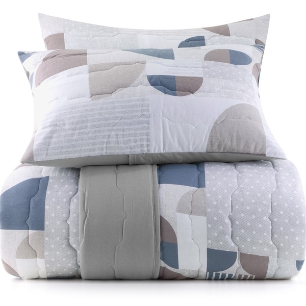 Colcha Cobre Leito Altenburg Queen 3 Peças Malha 100% Algodão