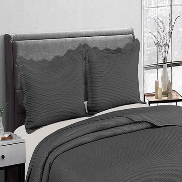 Colcha Cobre Leito Bullet Solteiro 160x230 Chumbo Camesa