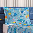 Colcha Cobre Leito Casa Show Solteiro 2 Peças - Astronauta -