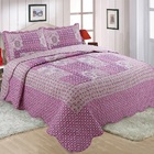 Colcha Cobre Leito Casal Microfibra Sultan 3 Peças Realce Top