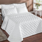 Colcha Cobre Leito Colossal Queen Com Lese 3 Peças - Branco -
