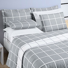 Colcha Cobre Leito Esplendor King 3 Peças Dupla Face - Cinza