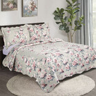 Colcha Cobre Leito Queen 3 Peças Dupla Face Estampada Emcompr