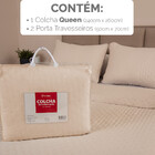 Colcha Cobre Leito Queen Kit 3 Peças Dupla Face Micro Percal