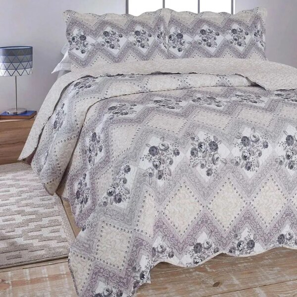 Colcha Cobre Leito Ultrasonic Dupla Face Dyuri Estampada - Jo