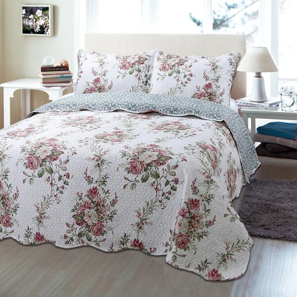 Colcha Cobre Leito Ultrassonic Dupla Face Estampada Casal 220