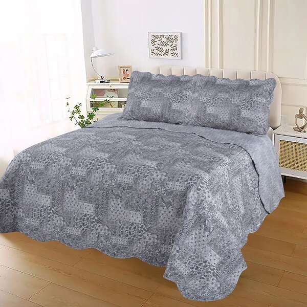 Colcha Cobre Leito Ultrassonic Dupla Face Estampada Casal 220