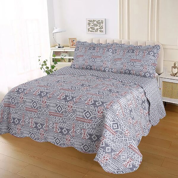 Colcha Cobre Leito Ultrassonic Dupla Face Estampada Casal 220