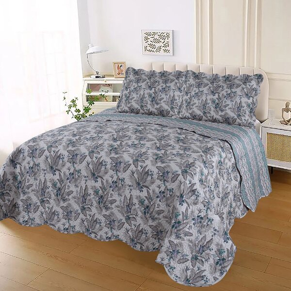 Colcha Cobre Leito Ultrassonic Dupla Face Estampada Casal 220