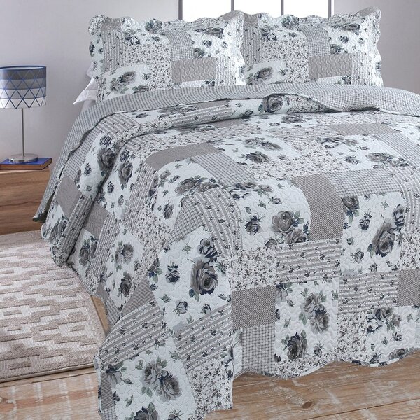 Colcha Cobre Leito Ultrassonic Dupla Face Estampada King 280x