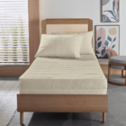 Colcha Com Elástico Solteiro Altenburg Malha 100% Slip Bege G