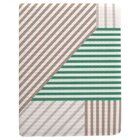 Colcha De Solteiro 100 Algodão Gênova Teka Listra 160x220 Cm