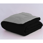 Colcha De Verão Casal 6 Pçs Queen Preto E Cinza Casen