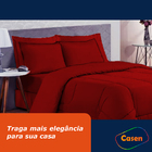 Colcha Dupla Face 6 Pçs Casal Queen Casen -  Lençol Incluso V