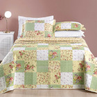 Colcha Essencial Casal King 3 Peças Dupla Face -  Verde