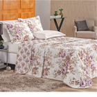 Colcha Essencial Casal Padrão 3 Peças Dupla Face -  Aurora