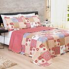 Colcha Estampada Dupla Face Bouti Casal 03 Peças - Petra